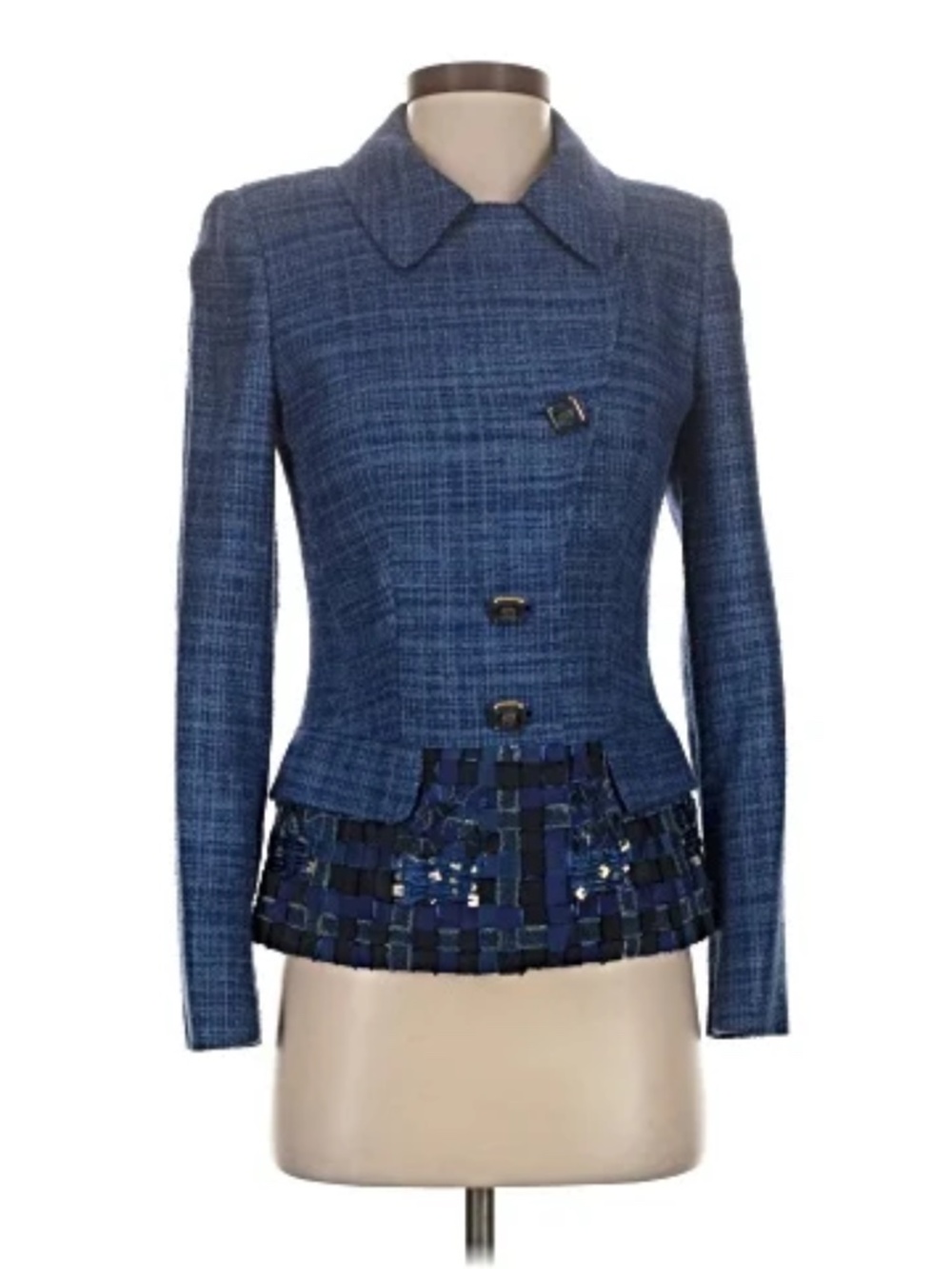 Escada stunning blue jacket size European 36. US 2
